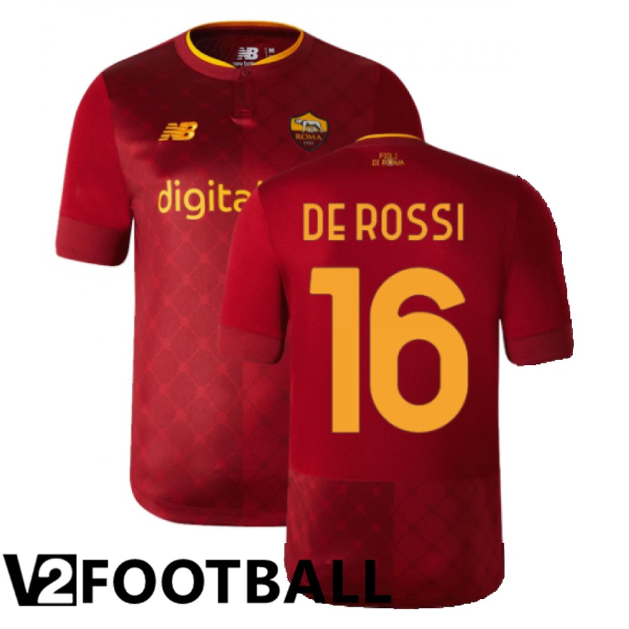 AS Roma (De Rossi 16) Home Shirts 2022/2023
