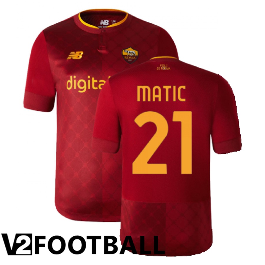 AS Roma (Matic 21) Home Shirts 2022/2023