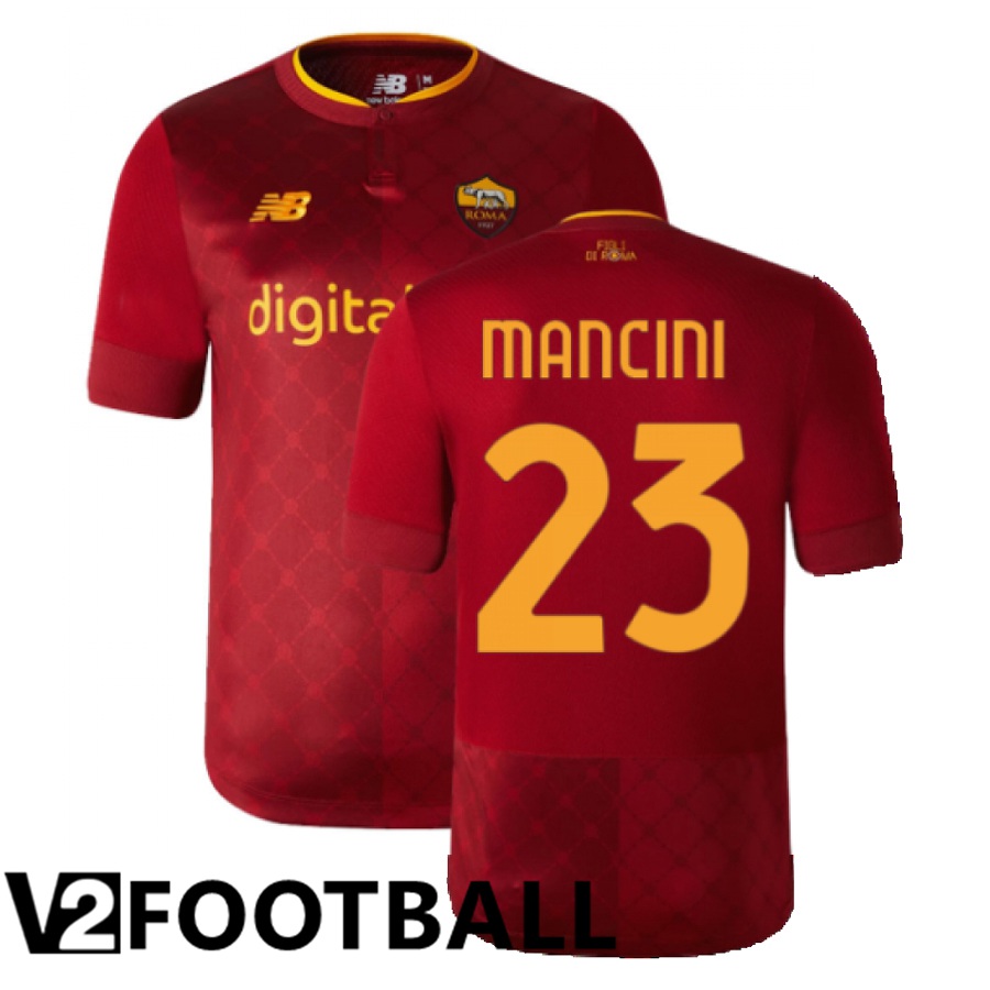 AS Roma (Mancini 23) Home Shirts 2022/2023