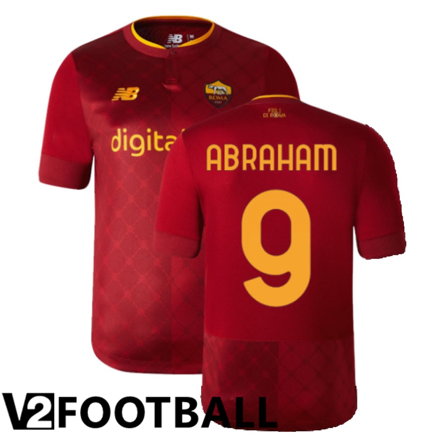 AS Roma (Abraham 9) Home Shirts 2022/2023