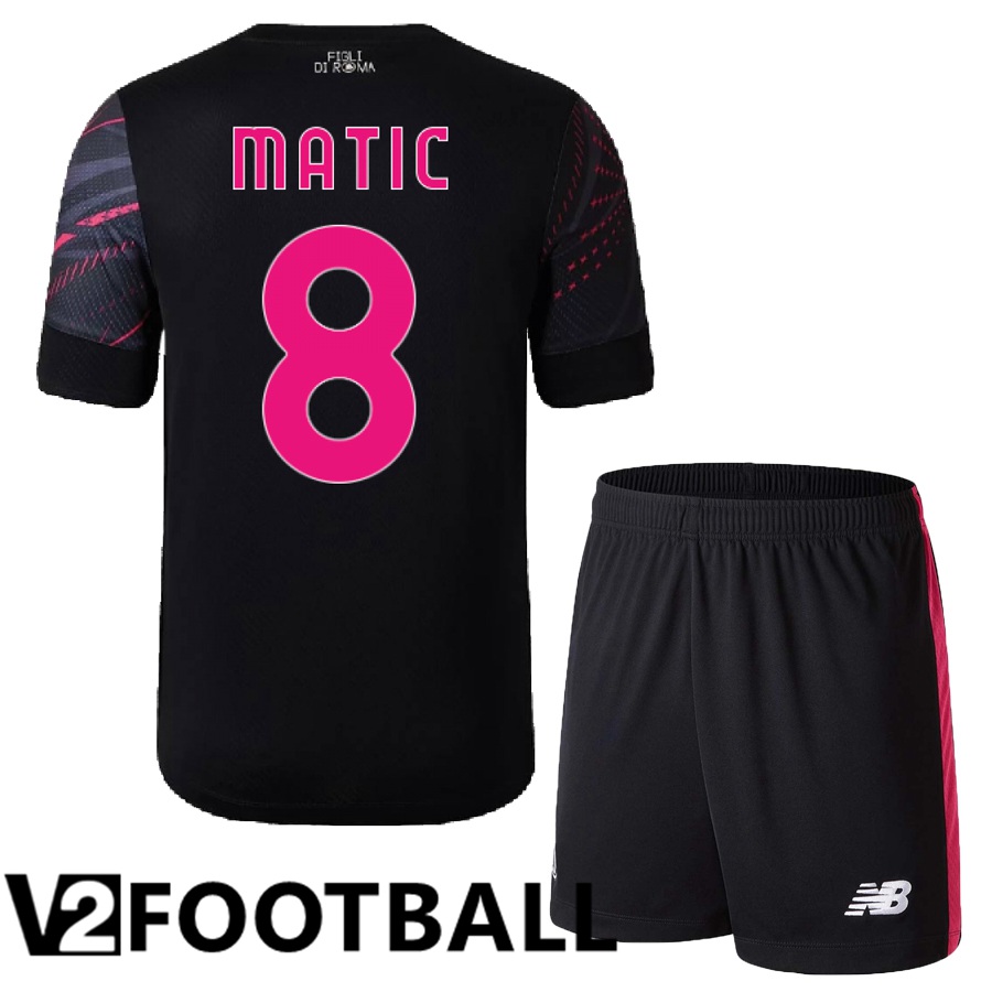 AS Roma (Matic 8) Kids Third Shirts 2022/2023