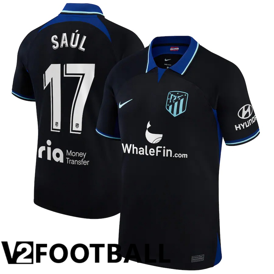 Atletico Madrid (Saúl 17) Away Shirts 2022/2023