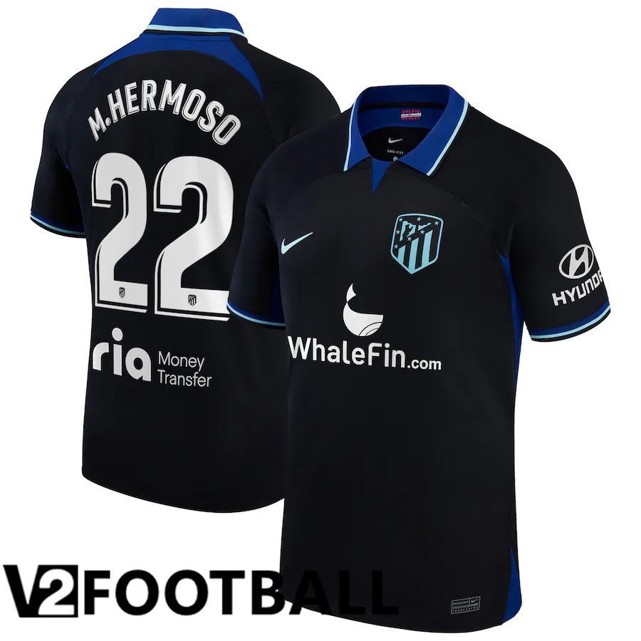 Atletico Madrid (M.Hermoso 22) Away Shirts 2022/2023