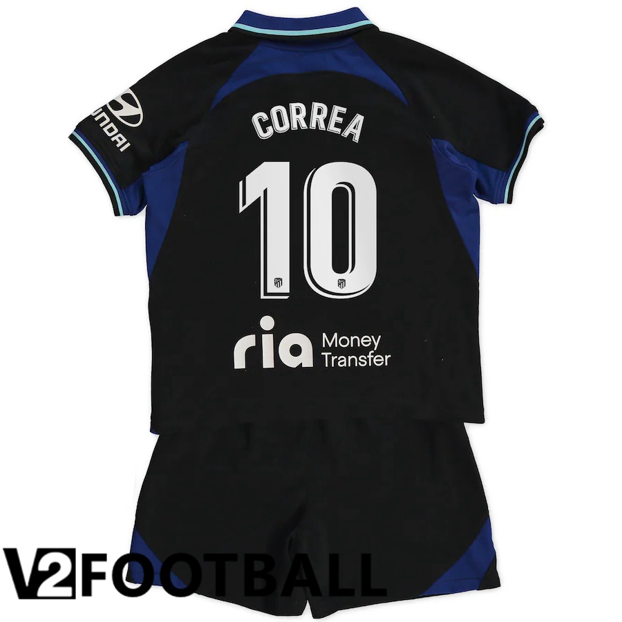 Atletico Madrid (Correa 10) Kids Away Shirts 2022/2023