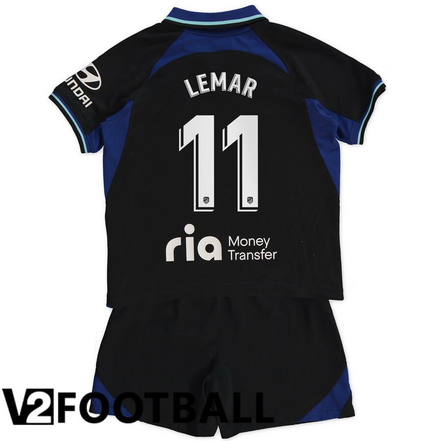 Atletico Madrid (Lemar 11) Kids Away Shirts 2022/2023