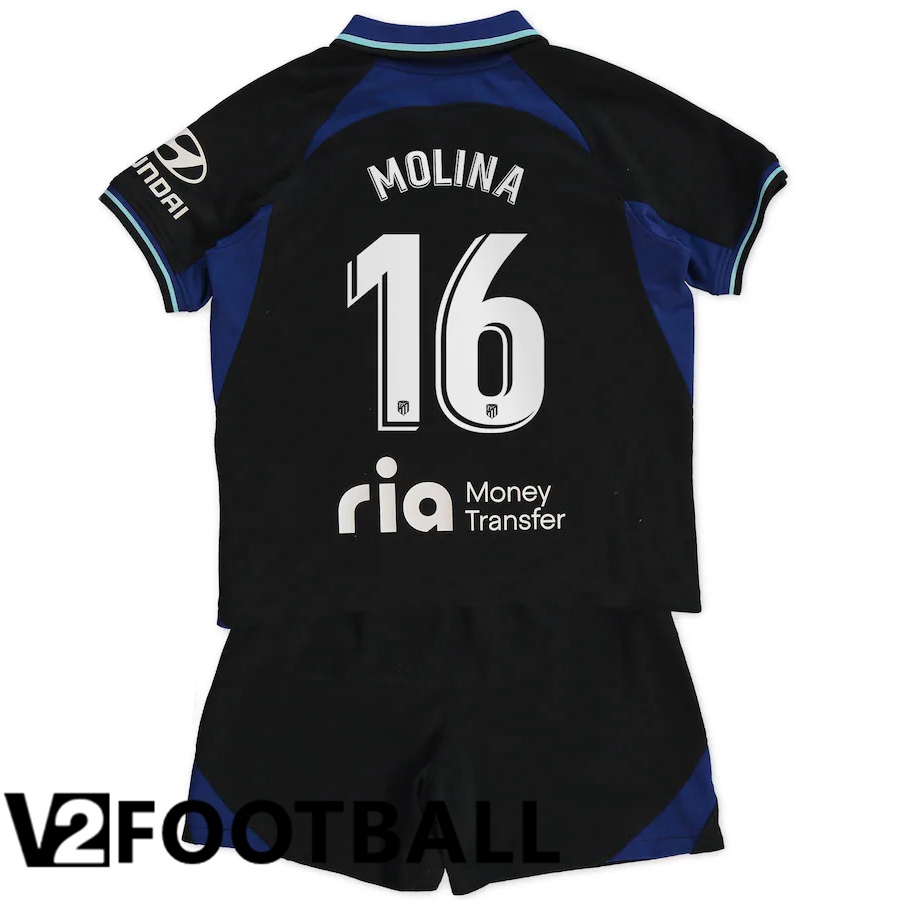 Atletico Madrid (Molina 16) Kids Away Shirts 2022/2023