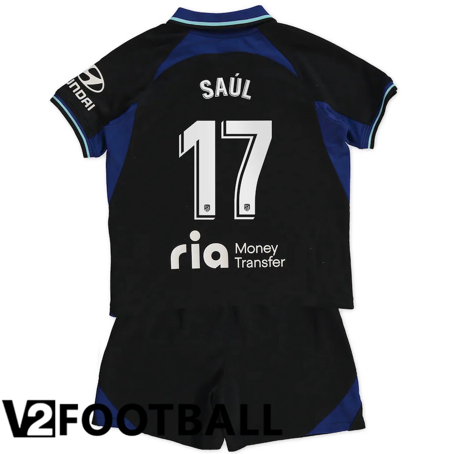 Atletico Madrid (Saúl 17) Kids Away Shirts 2022/2023