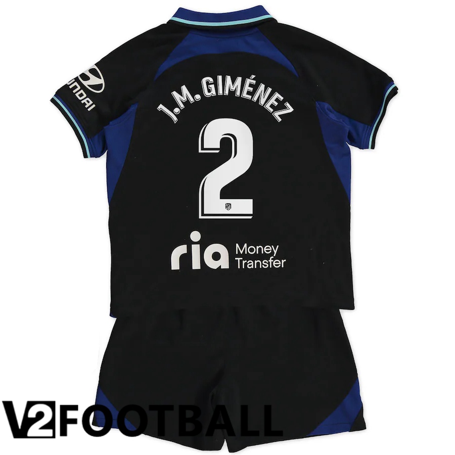 Atletico Madrid (J.M.Giménez 2) Kids Away Shirts 2022/2023