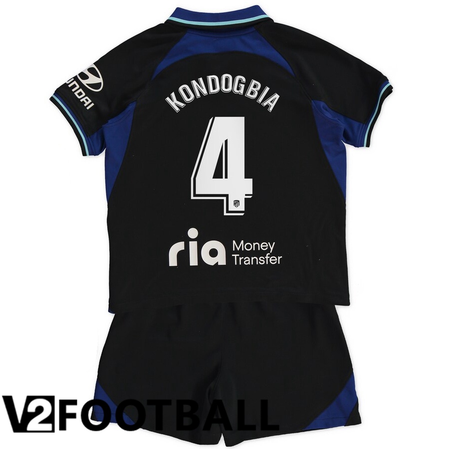 Atletico Madrid (Kondogbia 4) Kids Away Shirts 2022/2023