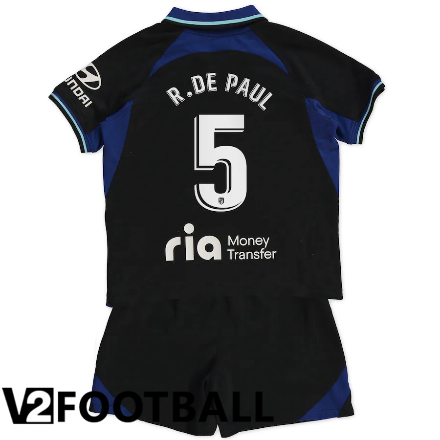 Atletico Madrid (R.De Paul 5) Kids Away Shirts 2022/2023