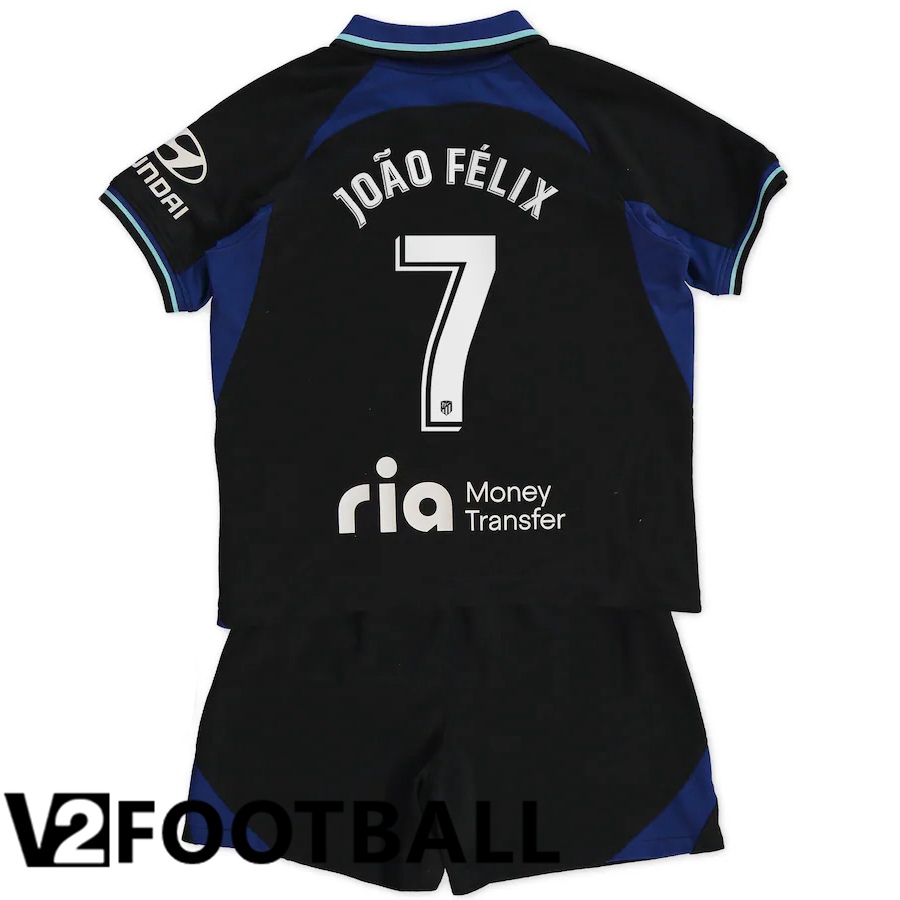 Atletico Madrid (João Félix 7) Kids Away Shirts 2022/2023