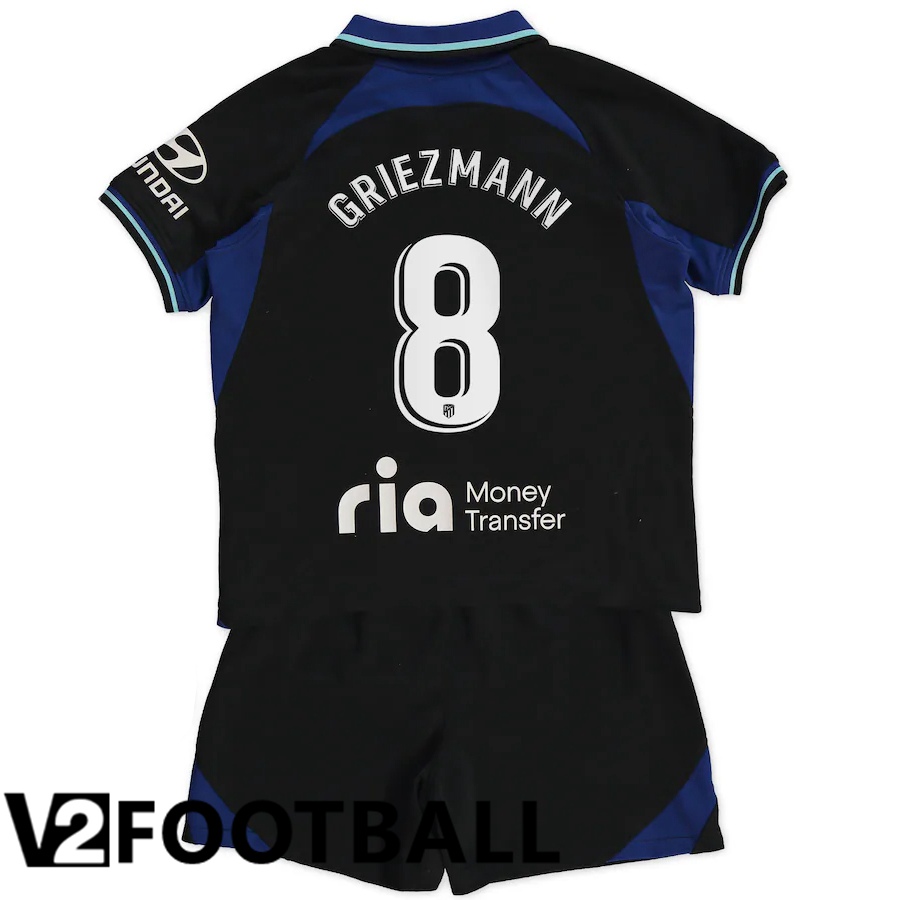 Atletico Madrid (Griezmann 8) Kids Away Shirts 2022/2023