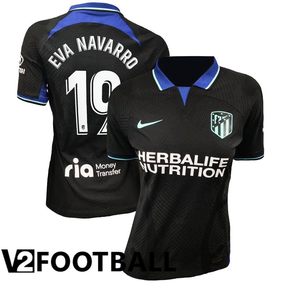 Atletico Madrid (Eva Navarro 19) Womens Away Shirts 2022/2023