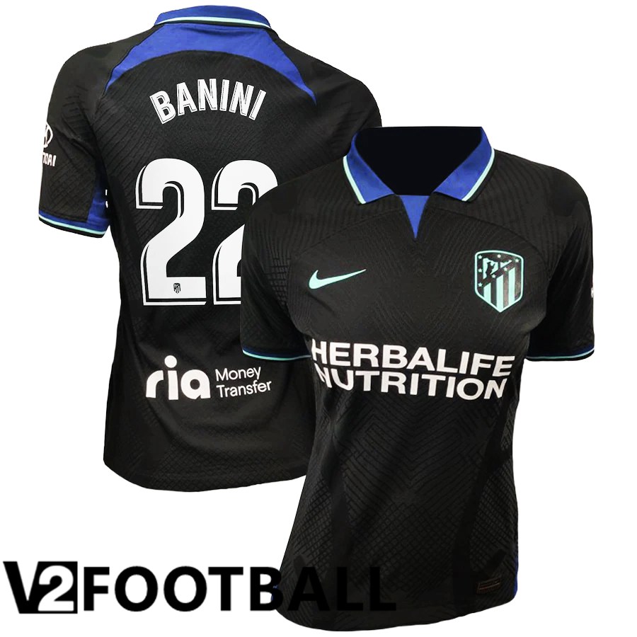 Atletico Madrid (Banini 22) Womens Away Shirts 2022/2023