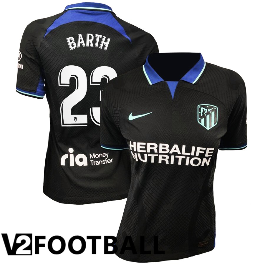 Atletico Madrid (Barth 23) Womens Away Shirts 2022/2023