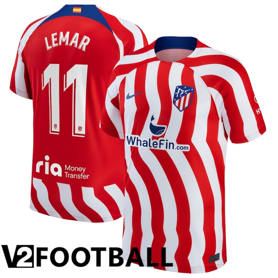 Atletico Madrid (Lemar 11) Home Shirts 2022/2023
