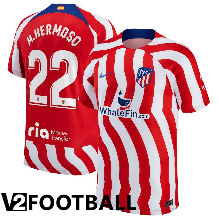 Atletico Madrid (M.Hermoso 22) Home Shirts 2022/2023