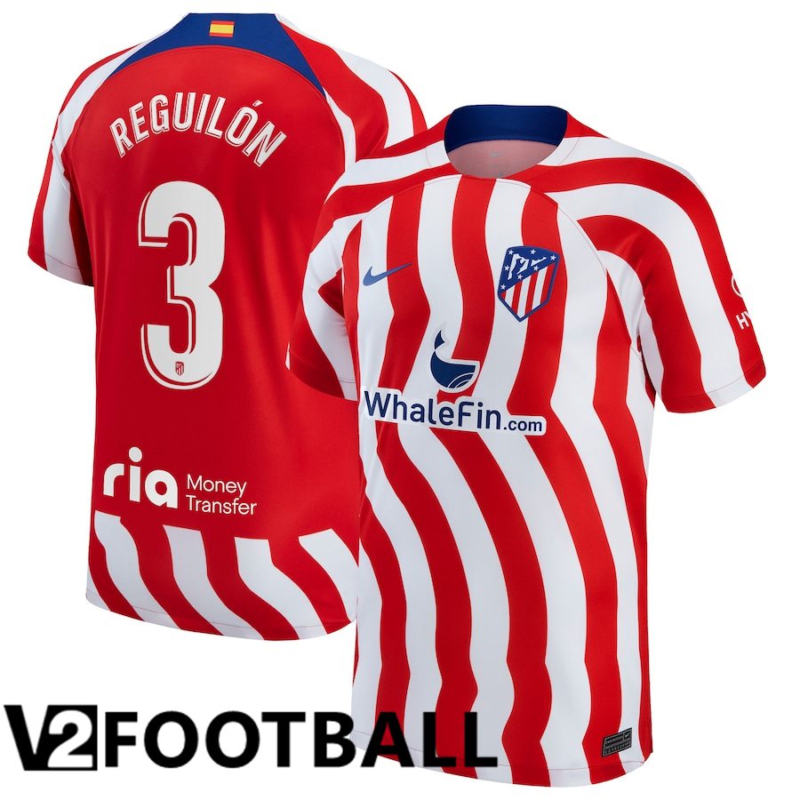 Atletico Madrid (Reguilón 3) Home Shirts 2022/2023