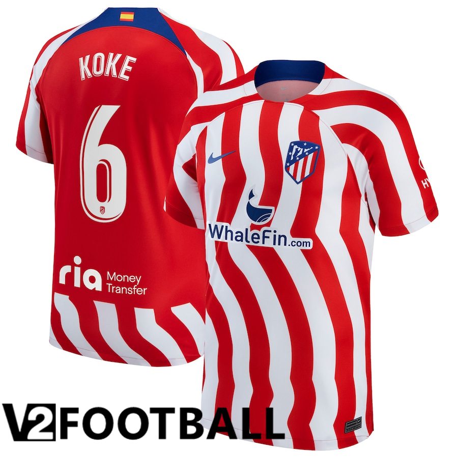 Atletico Madrid (Koke 6) Home Shirts 2022/2023