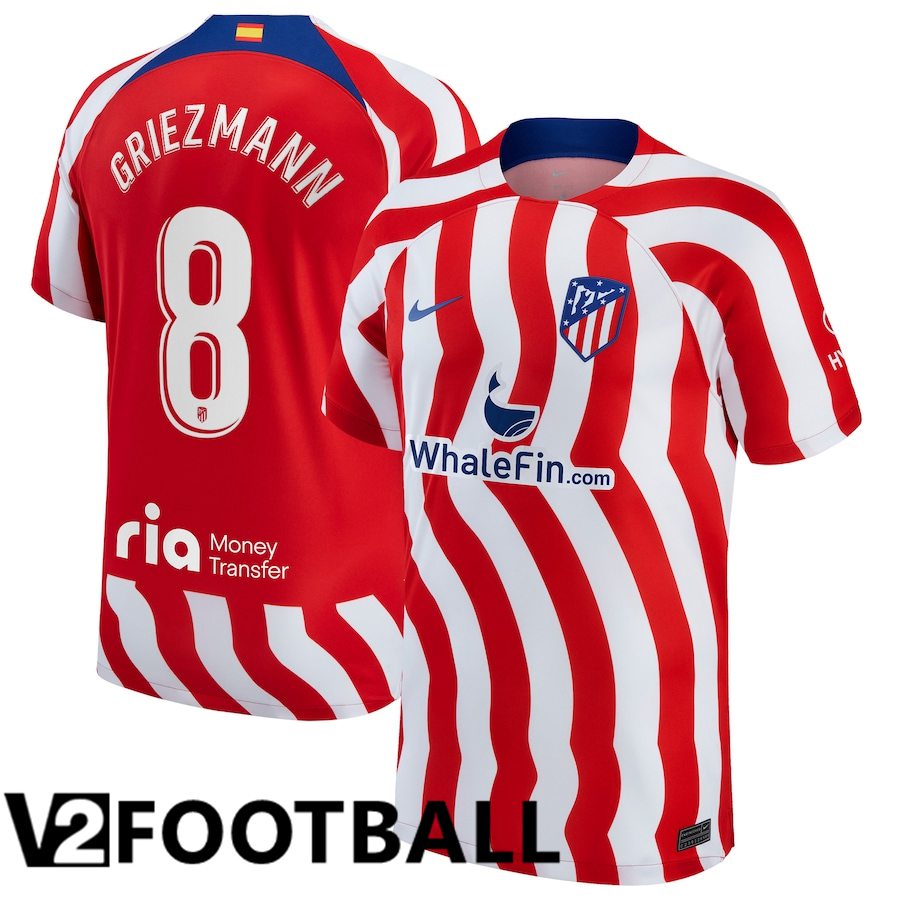 Atletico Madrid (Griezmann 8) Home Shirts 2022/2023