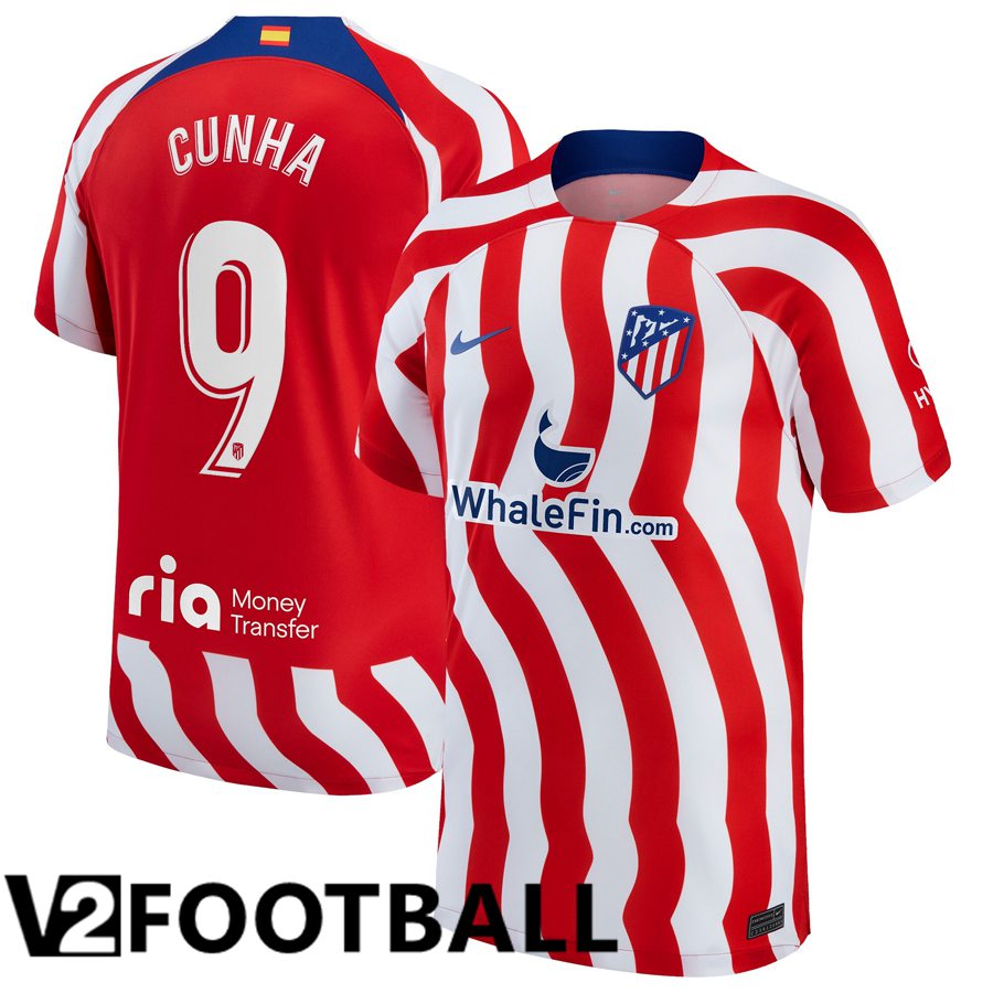 Atletico Madrid (Cunha 9) Home Shirts 2022/2023
