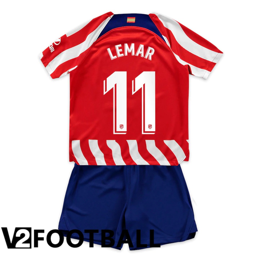 Atletico Madrid (Lemar 11) Kids Home Shirts 2022/2023