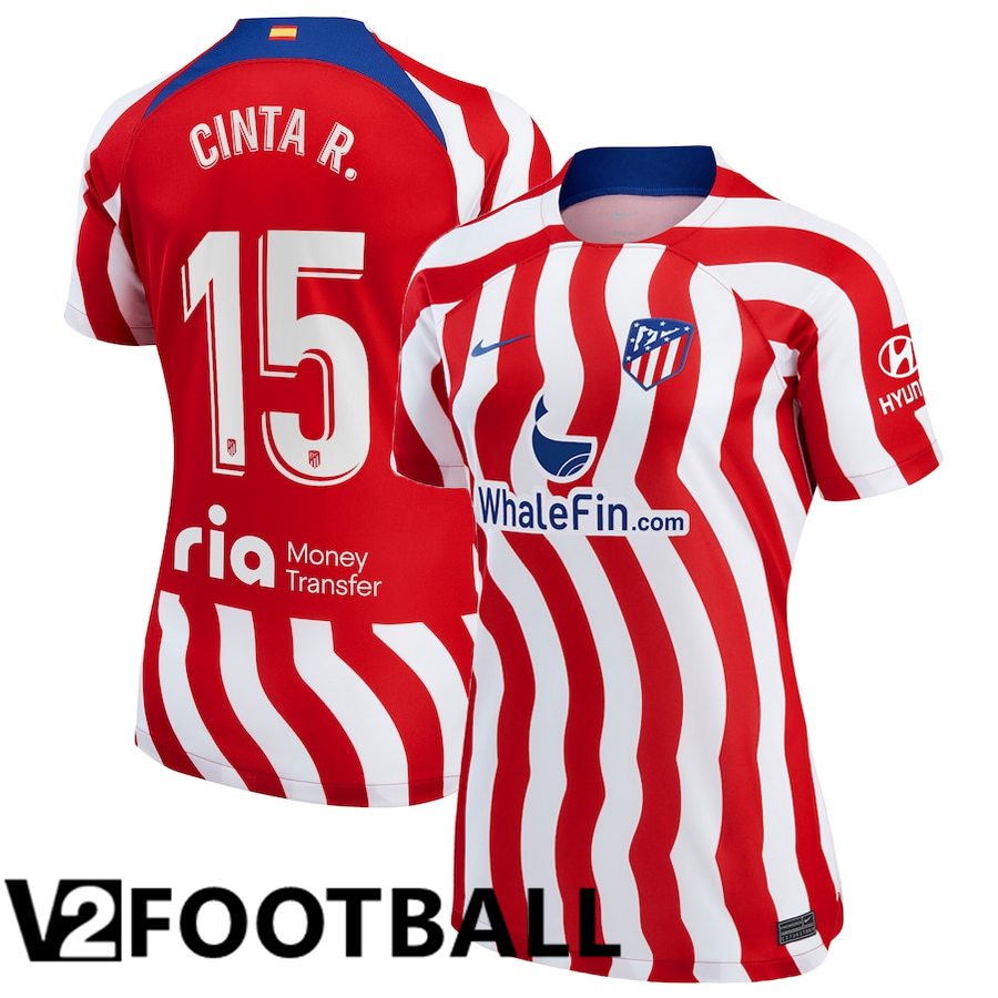 Atletico Madrid (Cinta R.15) Womens Home Shirts 2022/2023