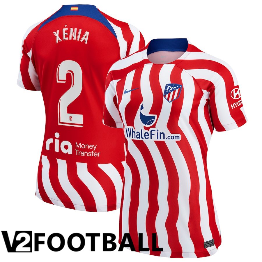 Atletico Madrid (Xénia 2) Womens Home Shirts 2022/2023