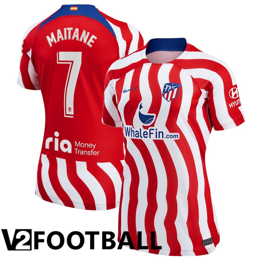 Atletico Madrid (Maitane 7) Womens Home Shirts 2022/2023