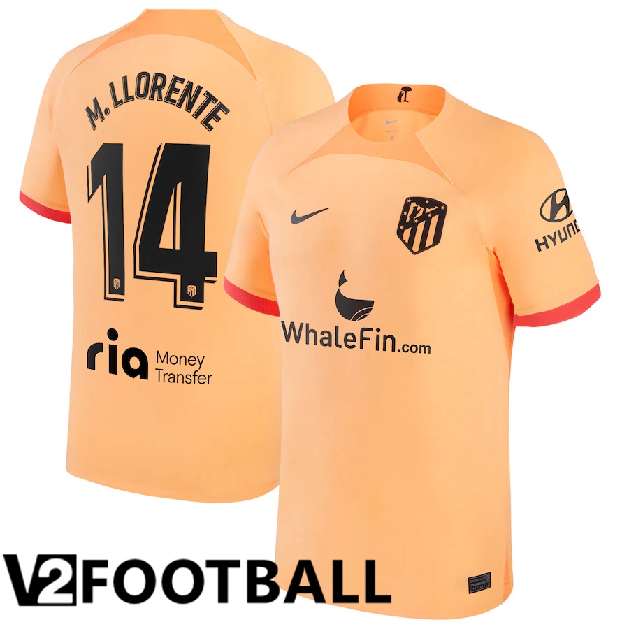 Atletico Madrid (M.Llorente 14) Third Shirts 2022/2023