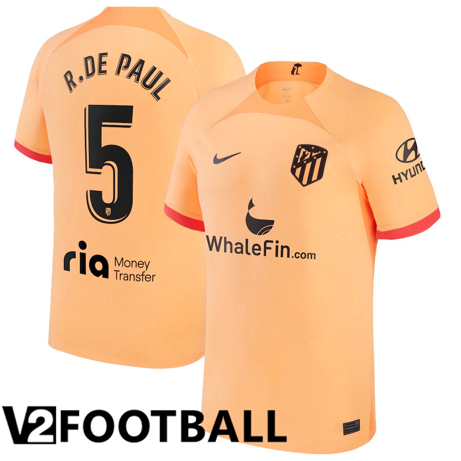 Atletico Madrid (R.De Paul 5) Third Shirts 2022/2023