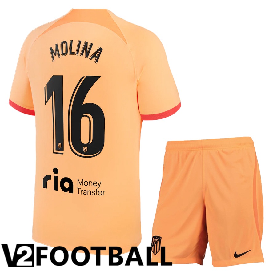 Atletico Madrid (Molina 16) Kids Third Shirts 2022/2023