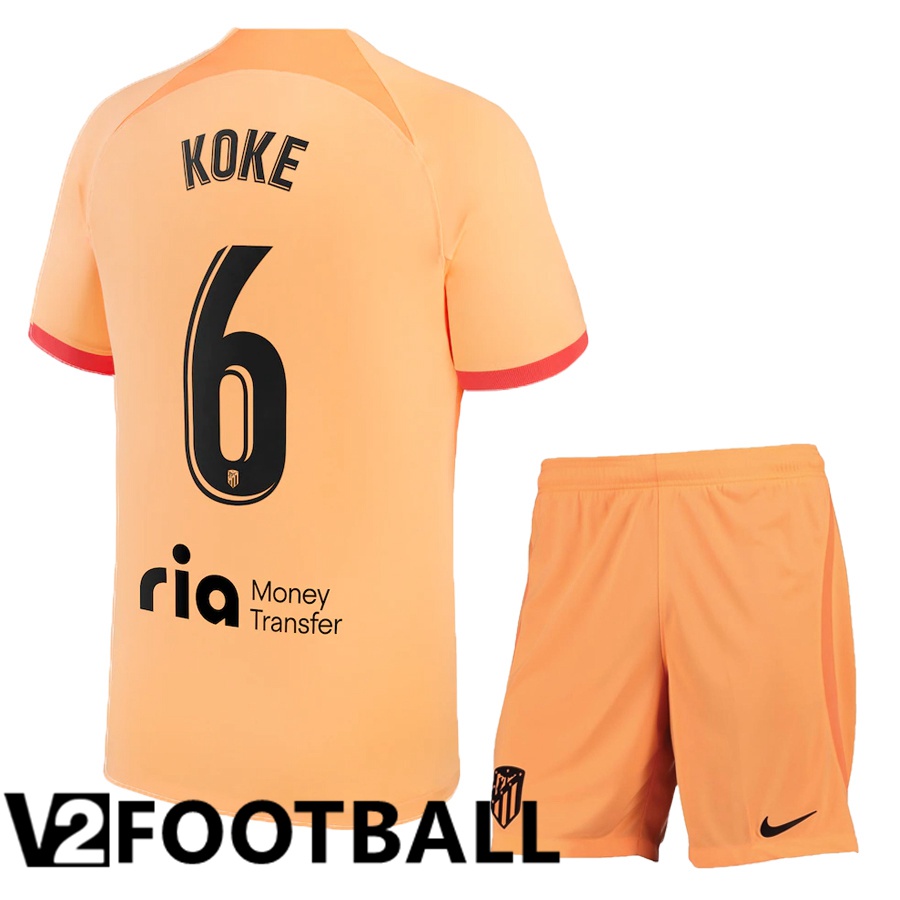 Atletico Madrid (Koke 6) Kids Third Shirts 2022/2023