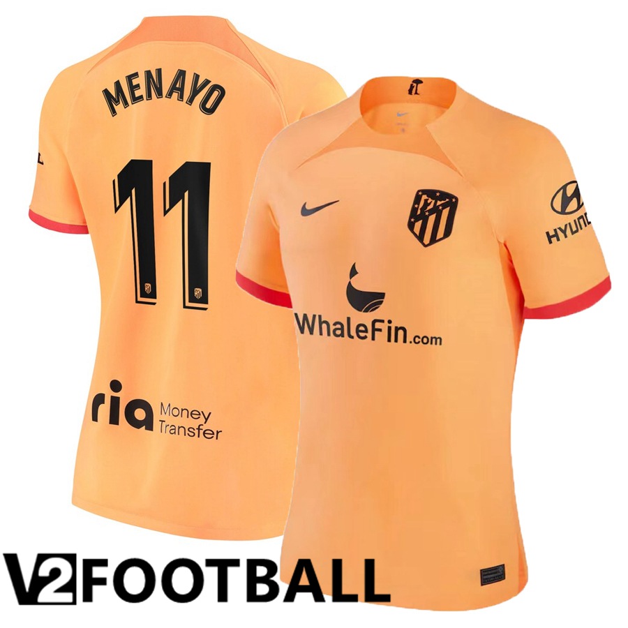 Atletico Madrid (Menayo 11) Womens Third Shirts 2022/2023