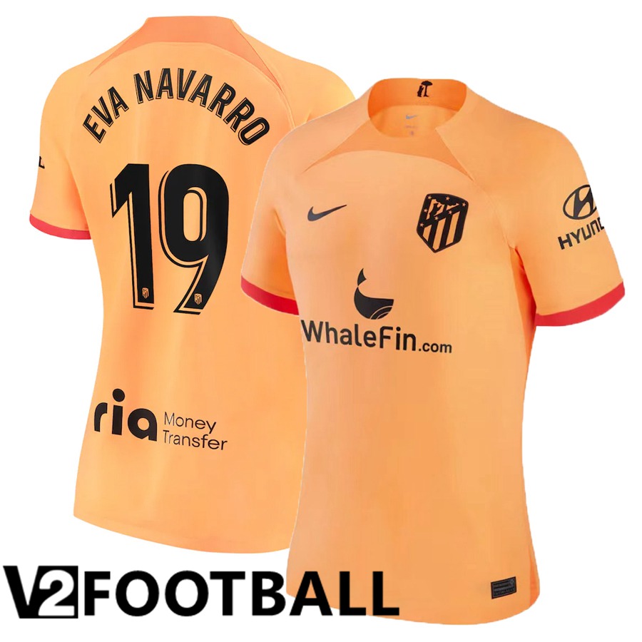 Atletico Madrid (Eva Navarro 19) Womens Third Shirts 2022/2023