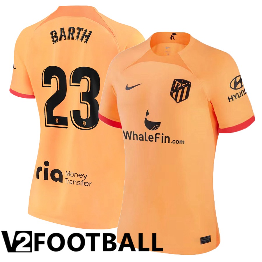 Atletico Madrid (Barth 23) Womens Third Shirts 2022/2023