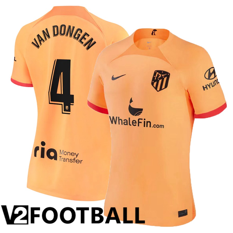 Atletico Madrid (Van Dongen 4) Womens Third Shirts 2022/2023