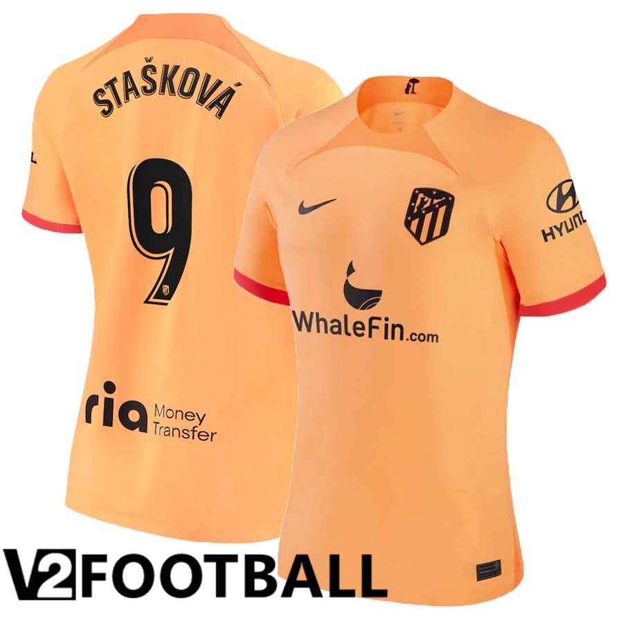 Atletico Madrid (Stašková 9) Womens Third Shirts 2022/2023