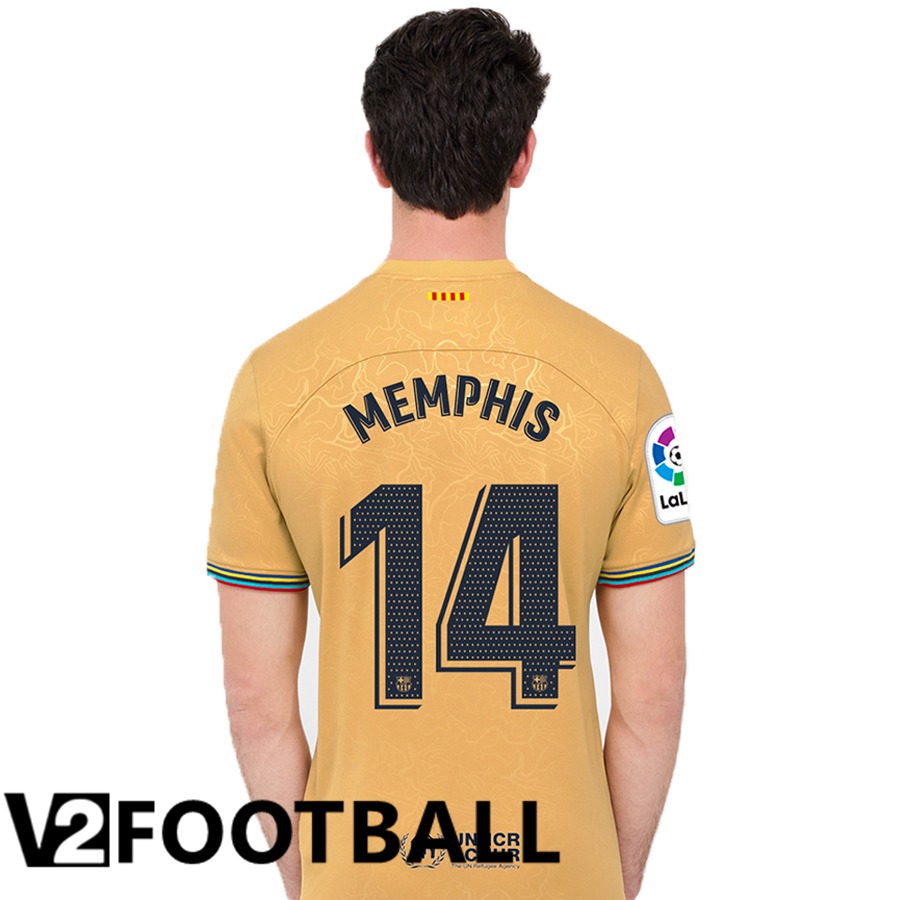 FC Barcelona (Memphis 14) Away Shirts 2022/2023