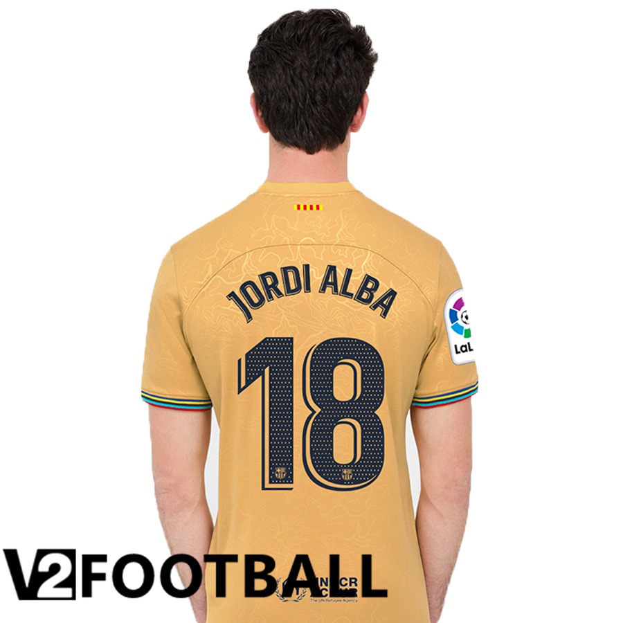 FC Barcelona (Jordi Alba 18) Away Shirts 2022/2023