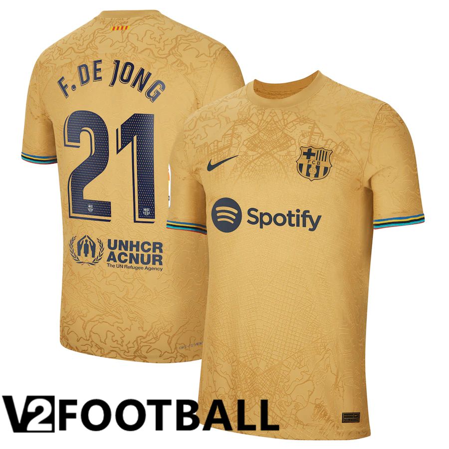 FC Barcelona (F.De Jong 21) Away Shirts 2022/2023