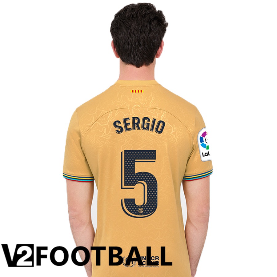 FC Barcelona (Sergio 5) Away Shirts 2022/2023