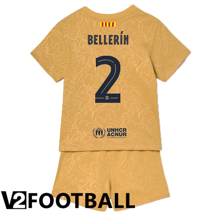 FC Barcelona (Bellerín 2) Kids Away Shirts 2022/2023
