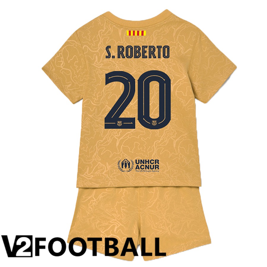 FC Barcelona (S.Roberto 20) Kids Away Shirts 2022/2023