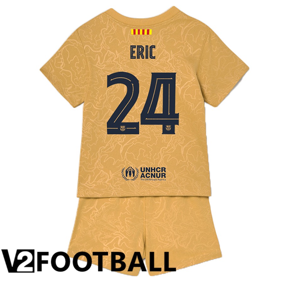 FC Barcelona (Eric 24) Kids Away Shirts 2022/2023