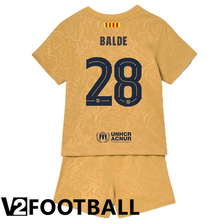 FC Barcelona (Balde 28) Kids Away Shirts 2022/2023