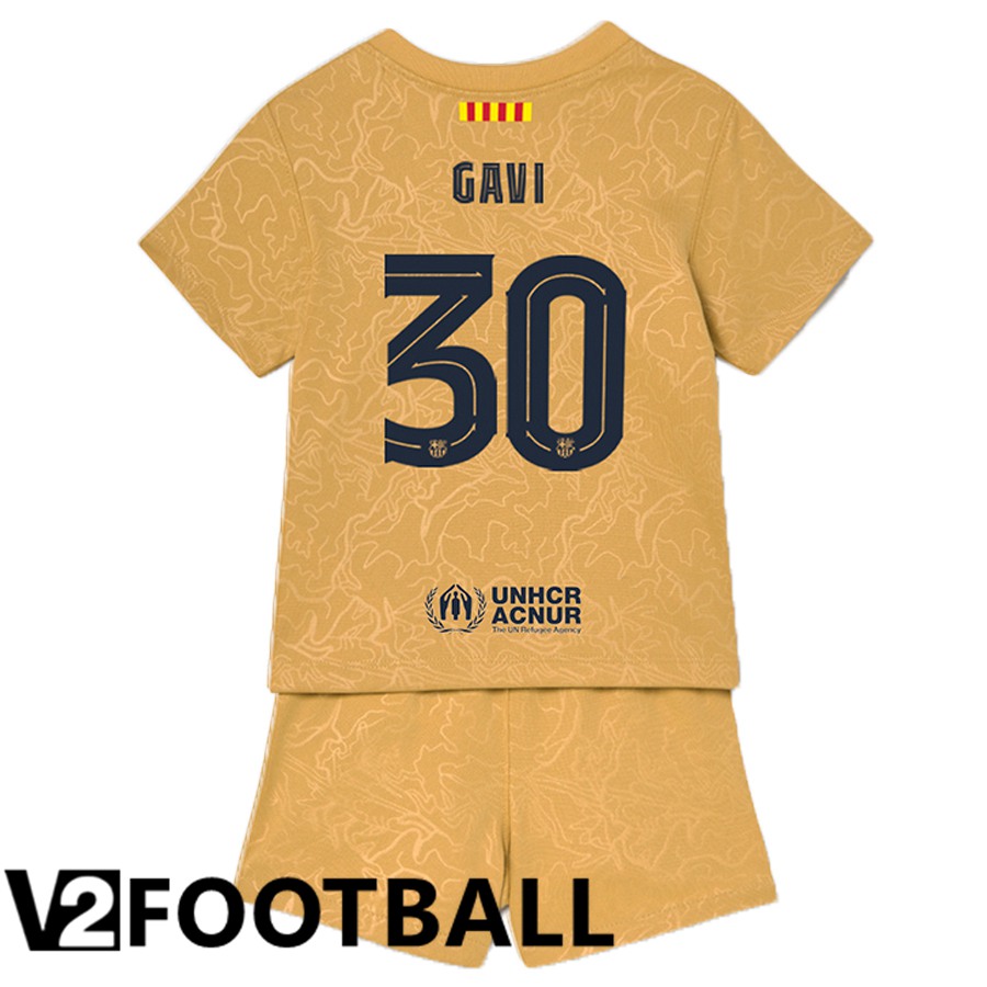 FC Barcelona (Gavi 30) Kids Away Shirts 2022/2023