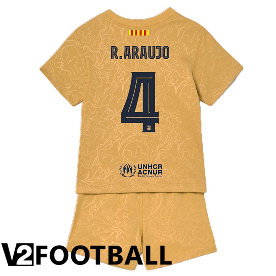 FC Barcelona (R.Araujo 4) Kids Away Shirts 2022/2023