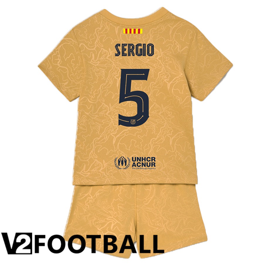 FC Barcelona (Sergio 5) Kids Away Shirts 2022/2023