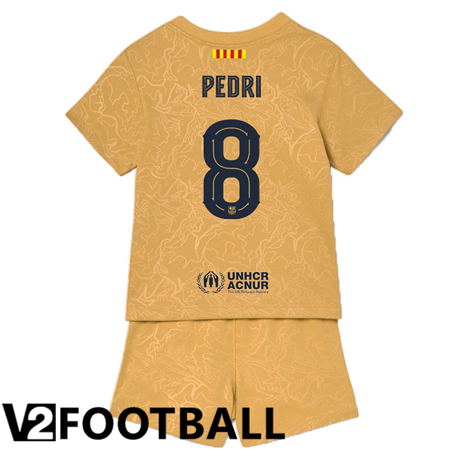 FC Barcelona (Pedri 8) Kids Away Shirts 2022/2023